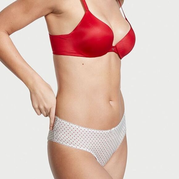 Victorias Secret Very Sexy Bow Cutout open back cheeky panty Mini pin dots print - Picture 10 of 10